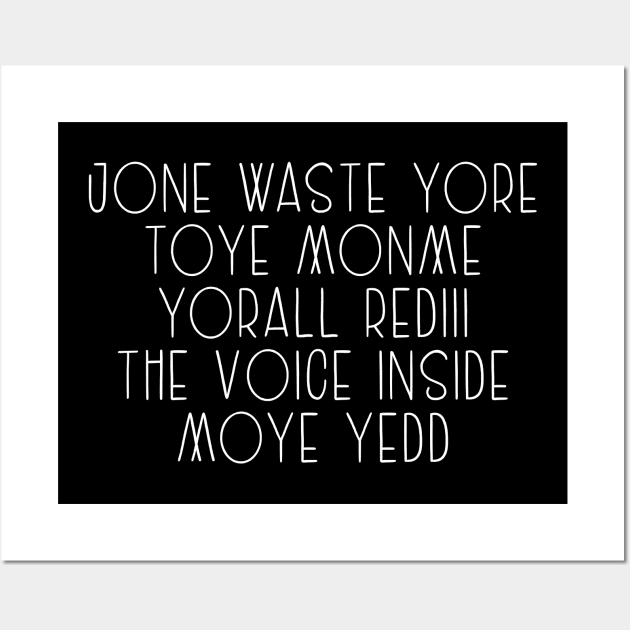 JONE WASTE YORE Funny I Miss You Jone Waste Yore Toye Monme Wall Art by DesignergiftsCie